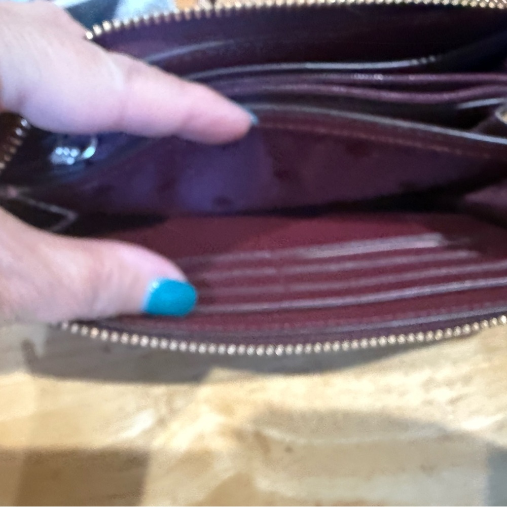 Kate Spade Deep Red Leather Wallet - Picture 6 of 10